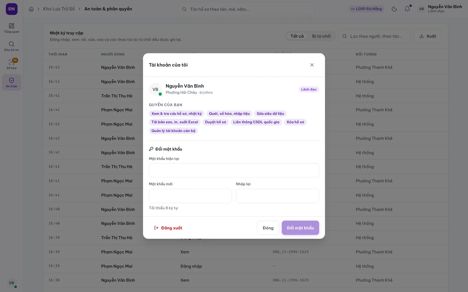 Kho Lưu Trữ Số — account